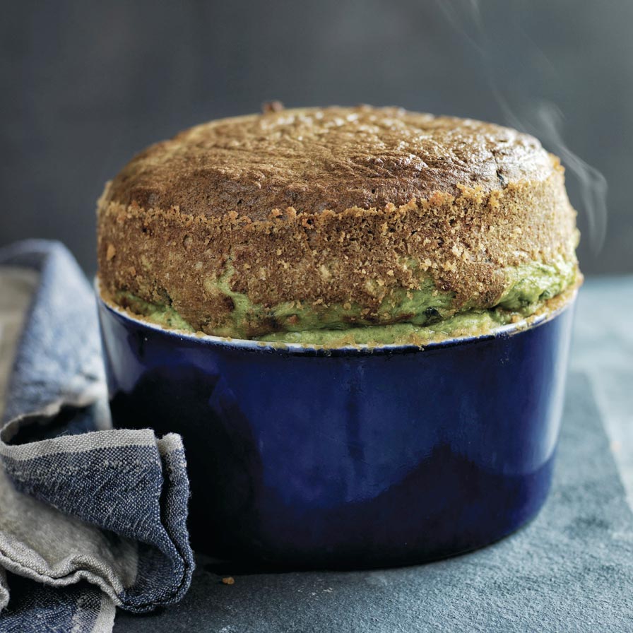 Naomi Pomeroy Spinach & Gruyere Soufflé