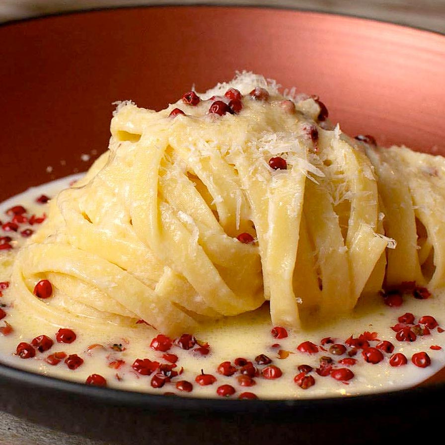 Michele Casadei Massari - Fettuccine Alfredo al Parmigiano Reggiano with Pink Peppercorns