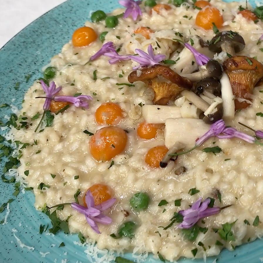 Wolfgang Puck - Mushroom & English Pea Risotto