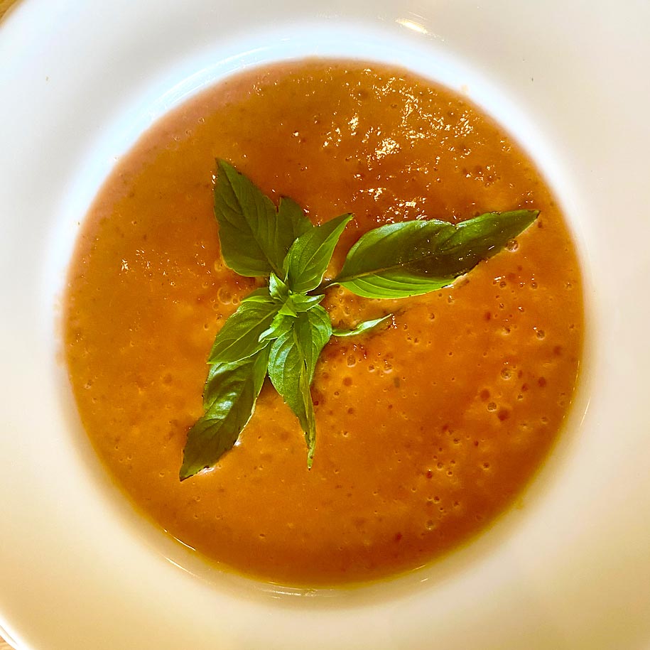 Patricia Wells - Chilled, Marinated Heirloom Tomato Soup