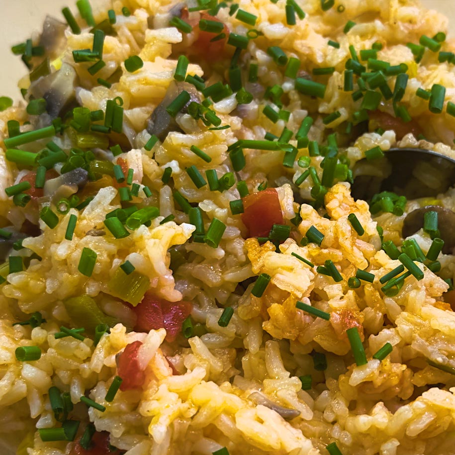 Jacques Pépin - Tomato-Mushroom Rice